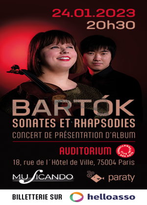 Production de l'album Bartók : Sonatas & Rhapsodies for violin and piano